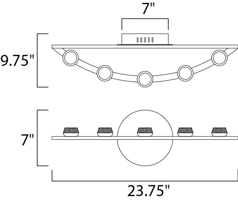 Button Vanity Light