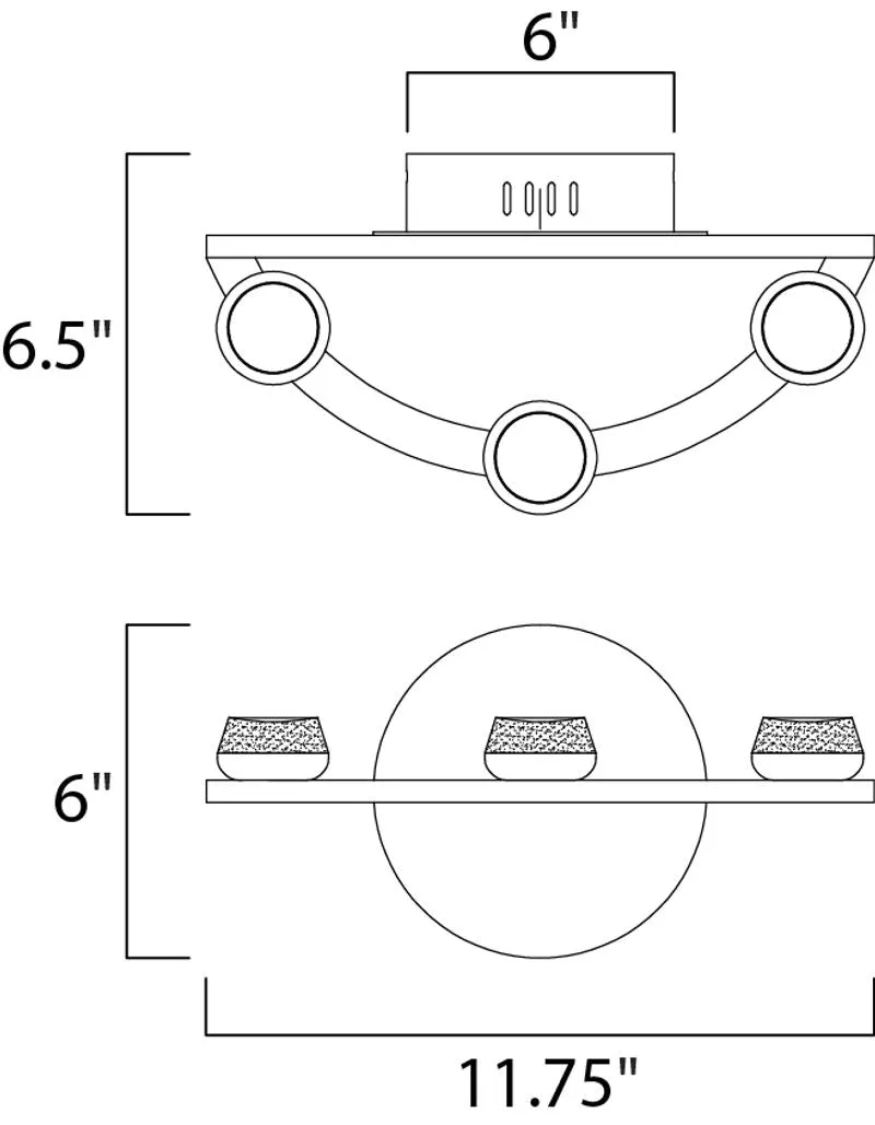 Button Vanity Light