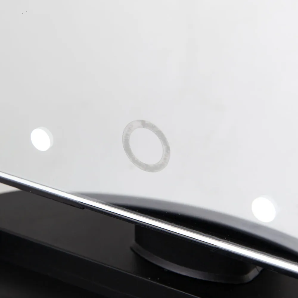 Carmen Illuminated 3 Panel Mirror with LEDs  - Black