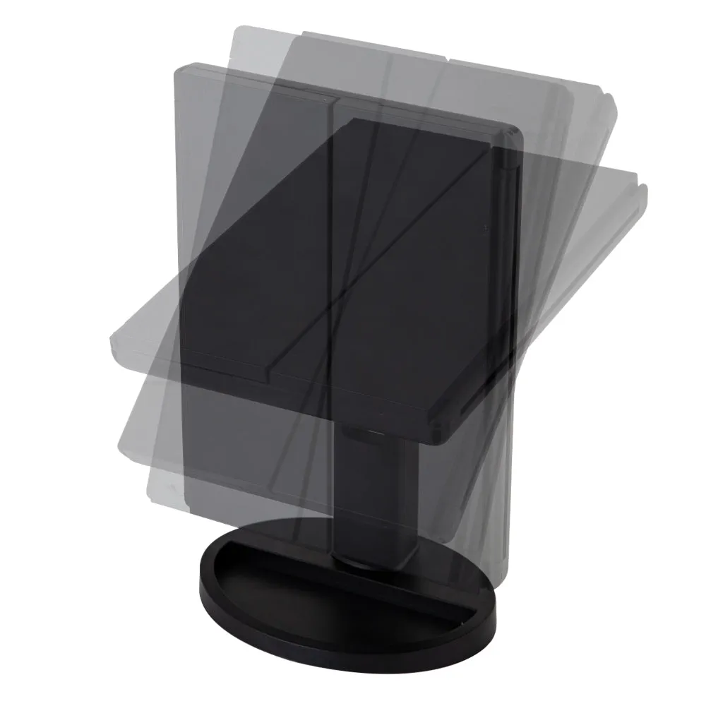 Carmen Illuminated 3 Panel Mirror with LEDs  - Black