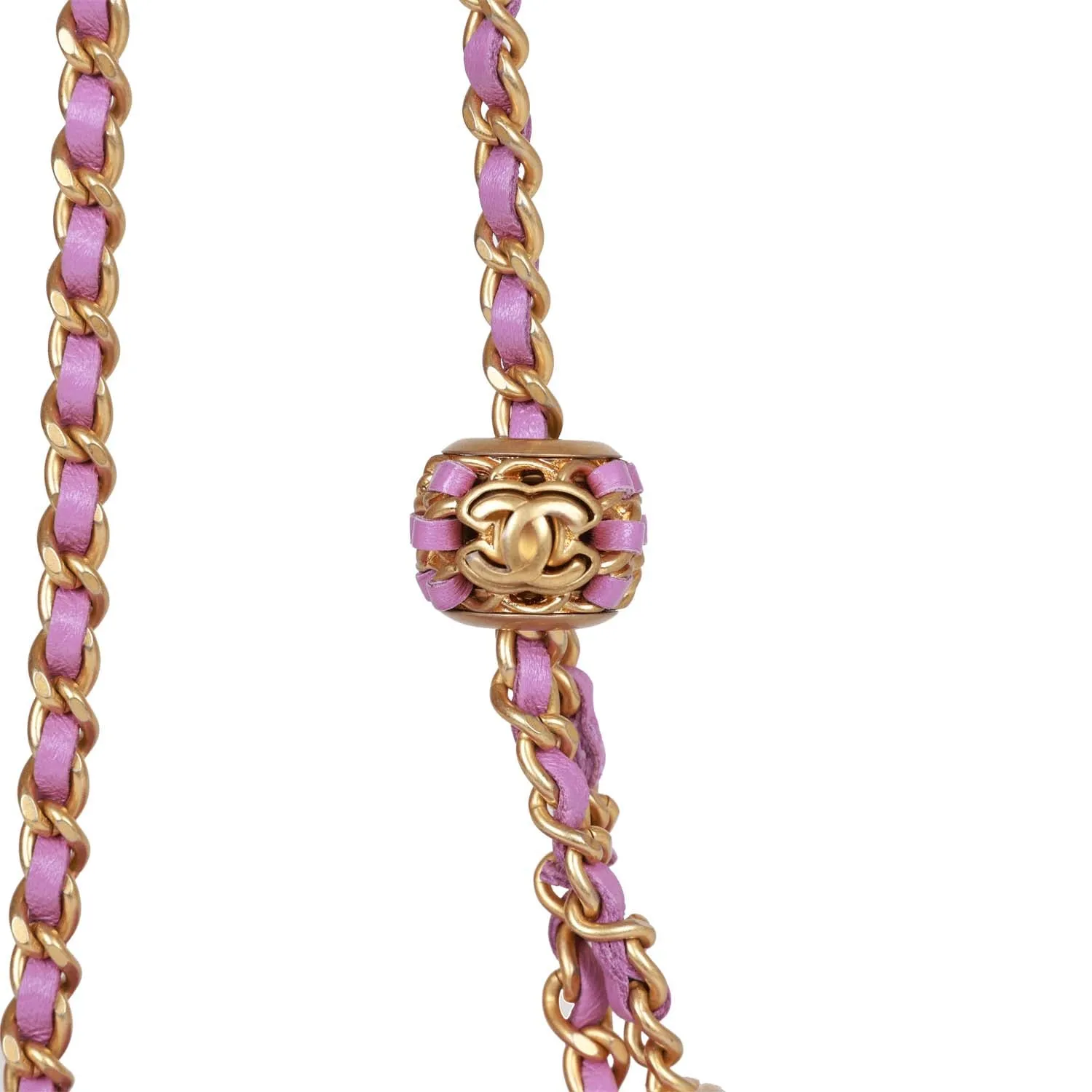 Chanel Small Classic CC Vanity Case Purple Lambskin Gold Hardware