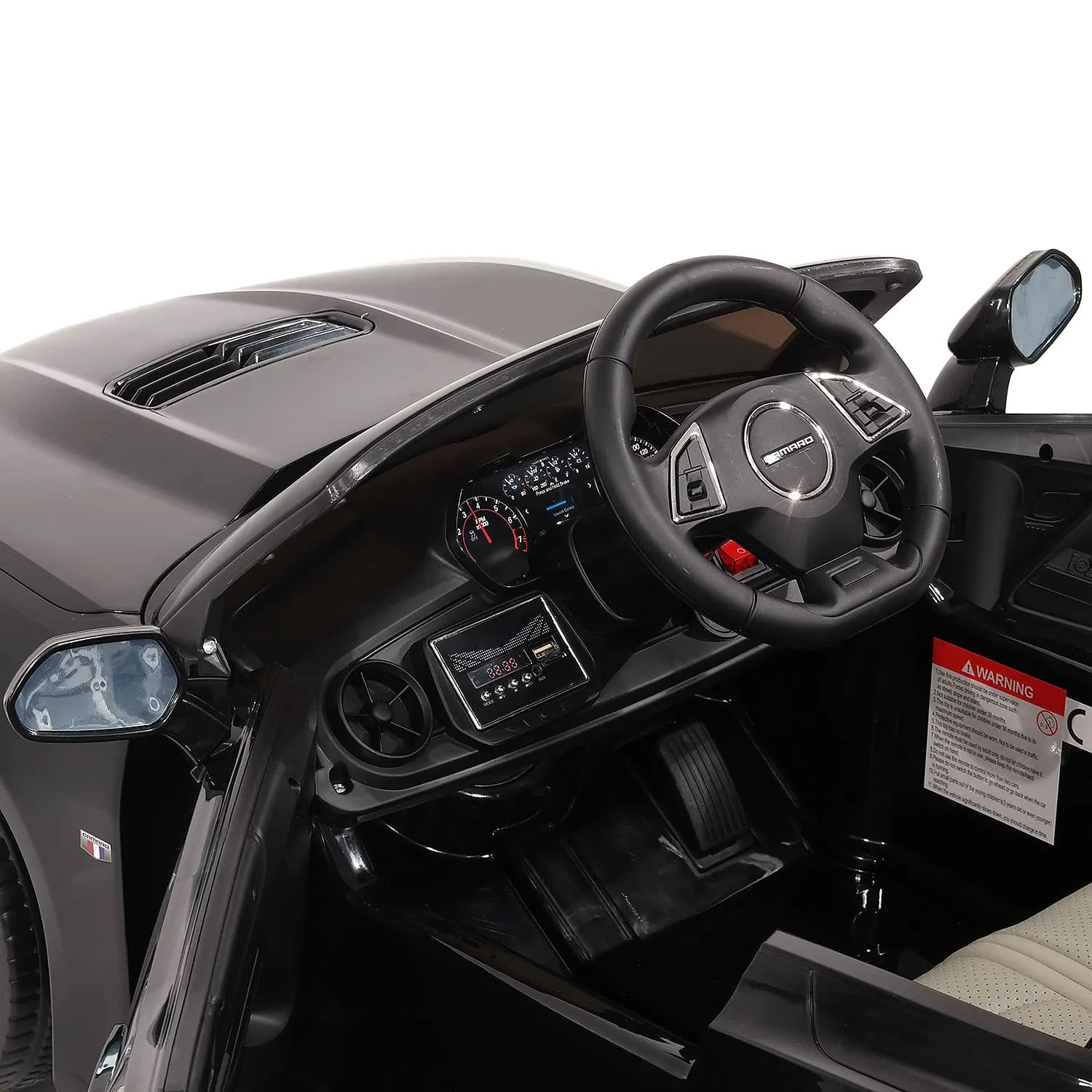 Chevrolet Camaro Ss 12v Kids Ride-on Car With Parental Remote Control | Black
