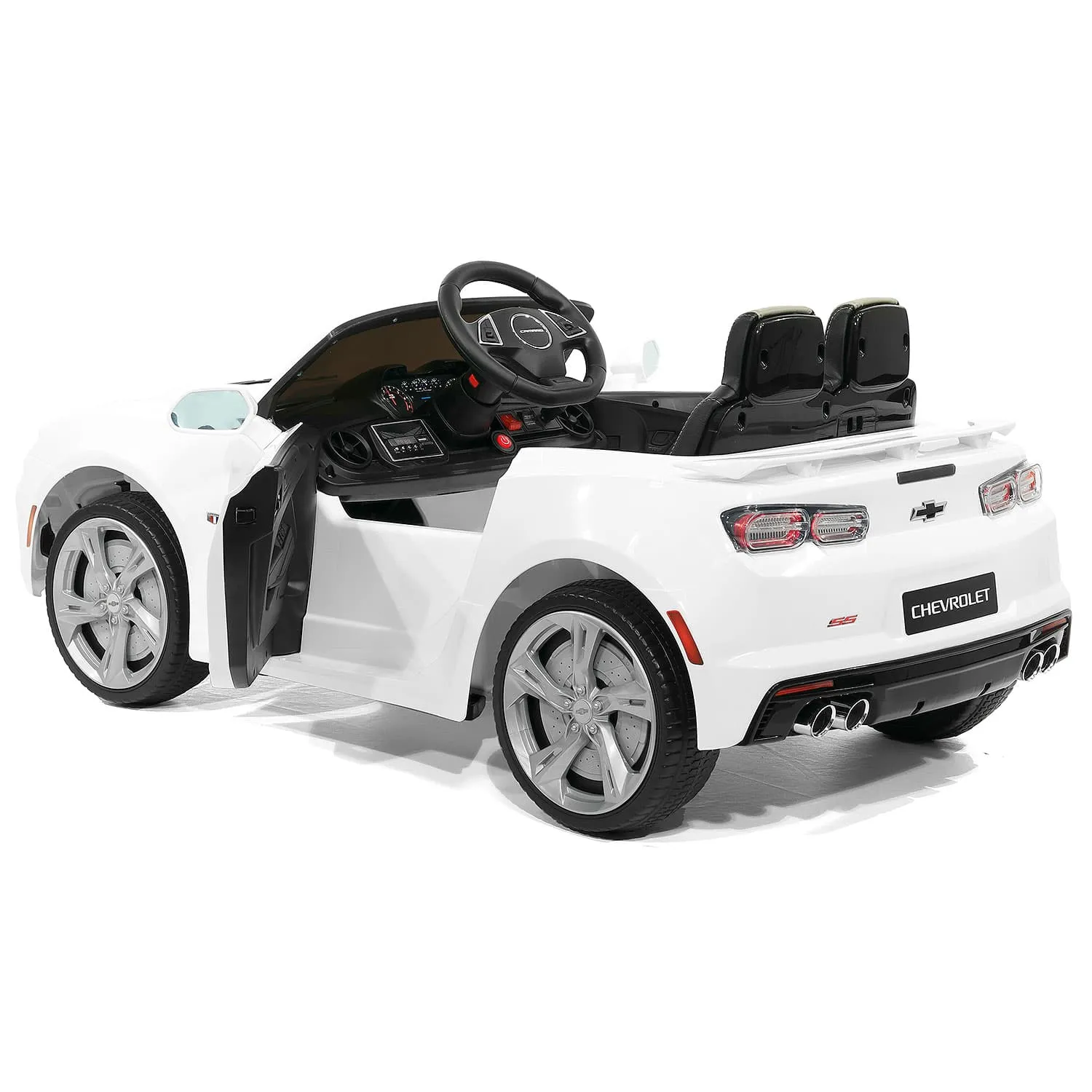 Chevrolet Camaro Ss 12v Kids Ride-on Car With Parental Remote Control | White
