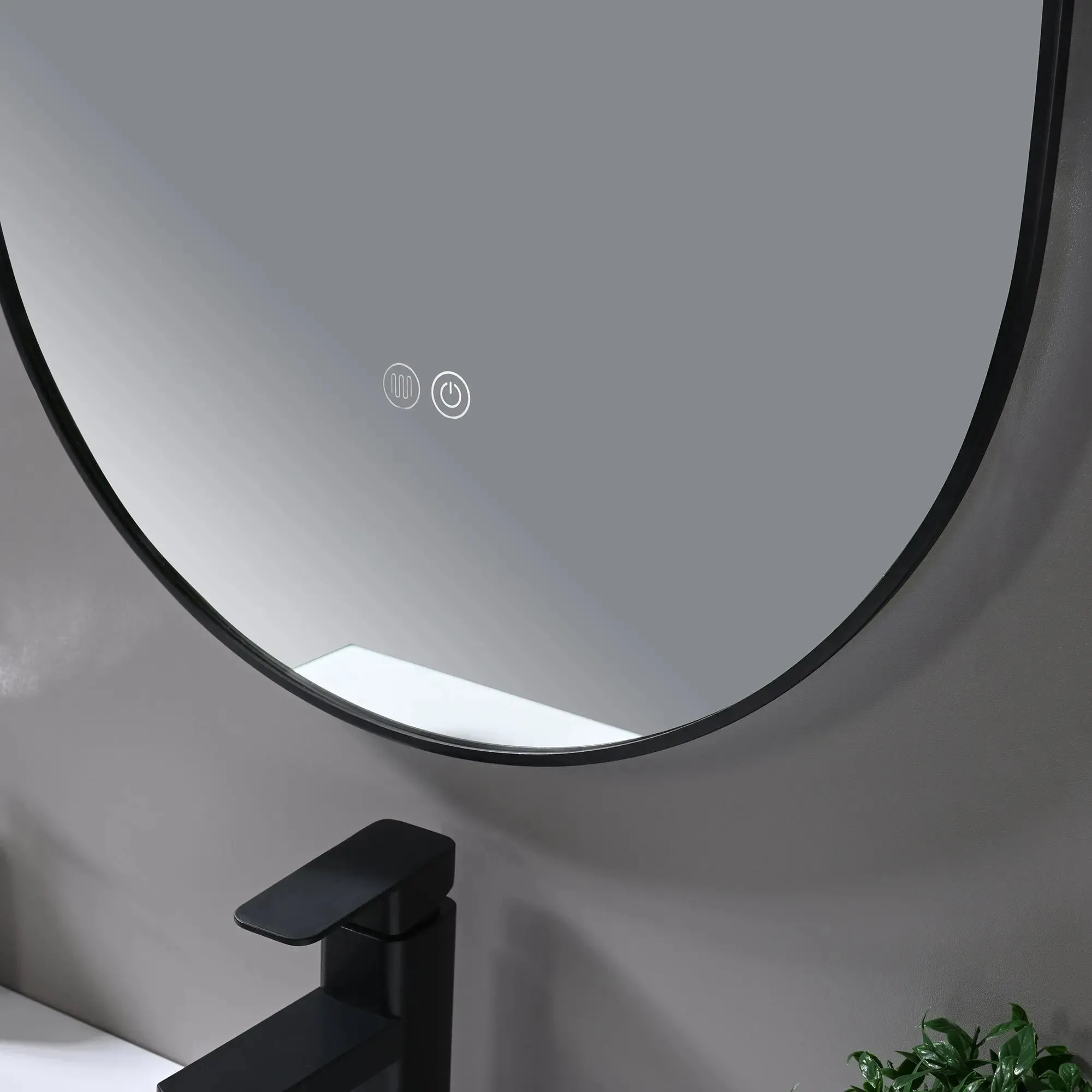 Cleo Giovi Framed Oval Back Light LED Mirror