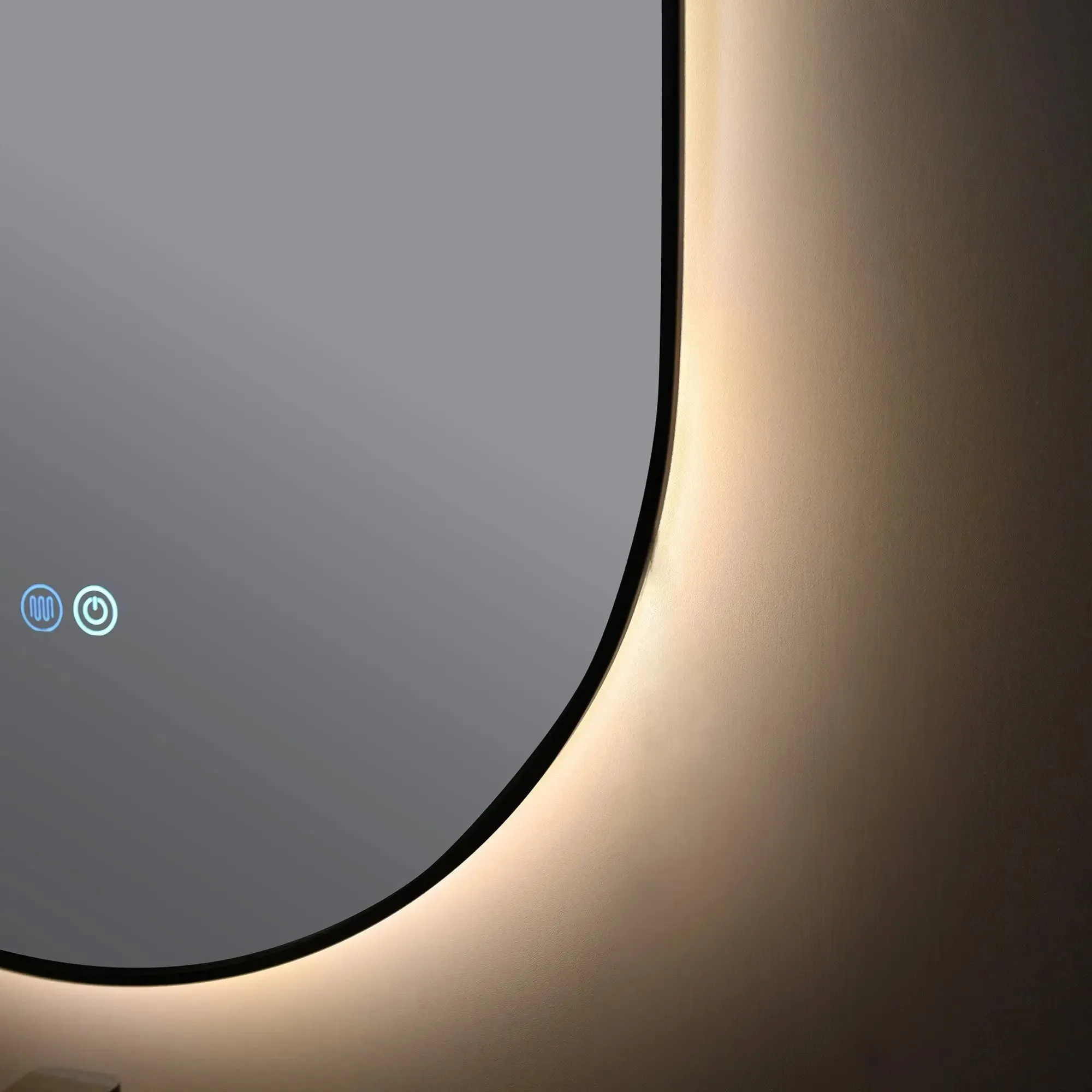 Cleo Giovi Framed Oval Back Light LED Mirror