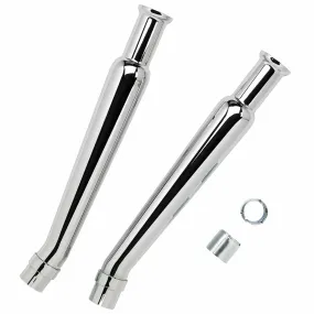 Cocktail Shaker Mufflers - Upswept - Left and Right Side - for 1-1/2 to 1-3/4 inch Exhaust Pipes