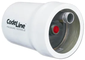 CodeLine 4x40 Fiberglass Membrane Housing | End Port | For (1) 4x40 Membrane Elements | 300 PSI