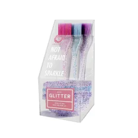 Colortrak Mini Glitter Trio Brush & Bowl Set