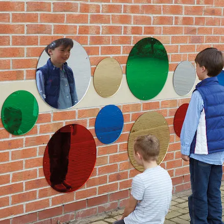 Coloured Circle Mirrors Small Diameter 30cm 5pk