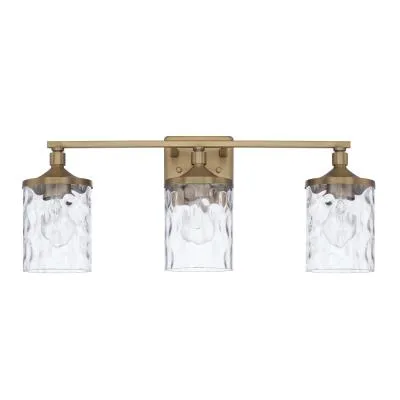 Colt Aged Brass Vanity Light