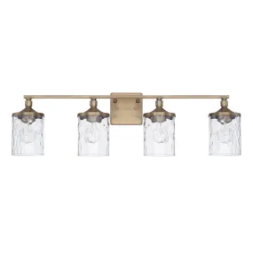 Colton 4 Light Vanity - Aged Brass