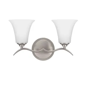 Columbus Vanity Light - Two Lights - Brushed Nickel