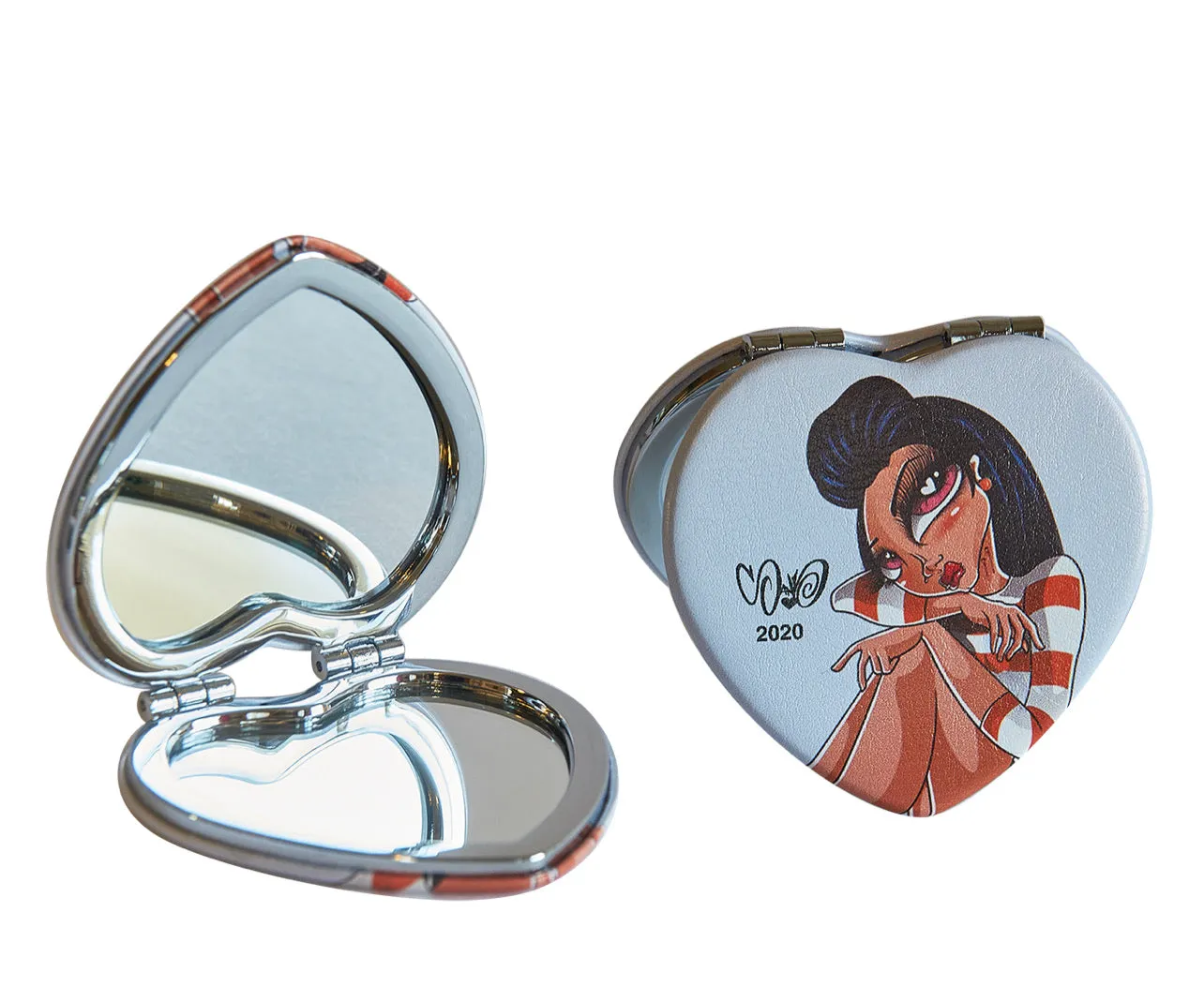 Compact Mirrors Heart Shape