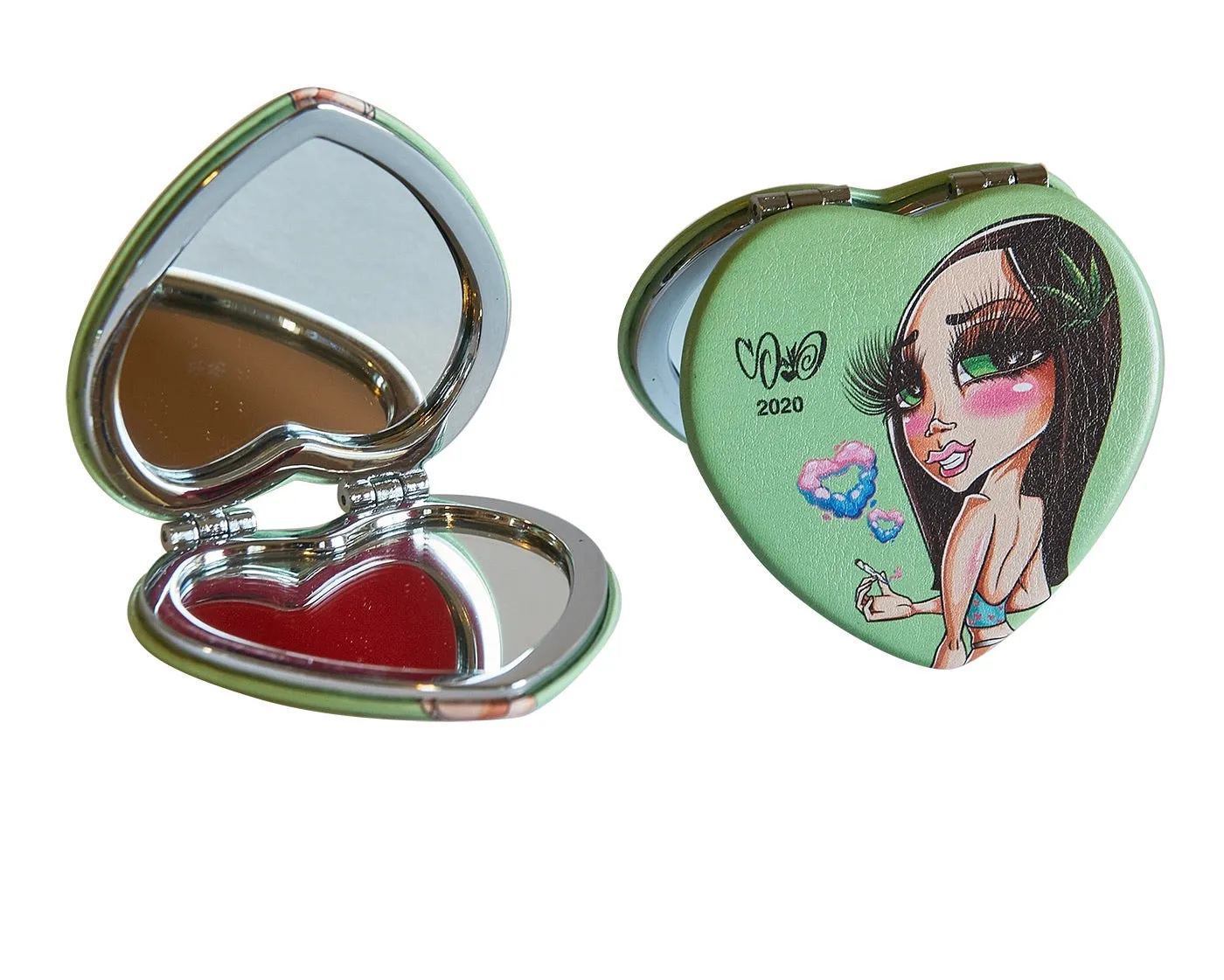 Compact Mirrors Heart Shape
