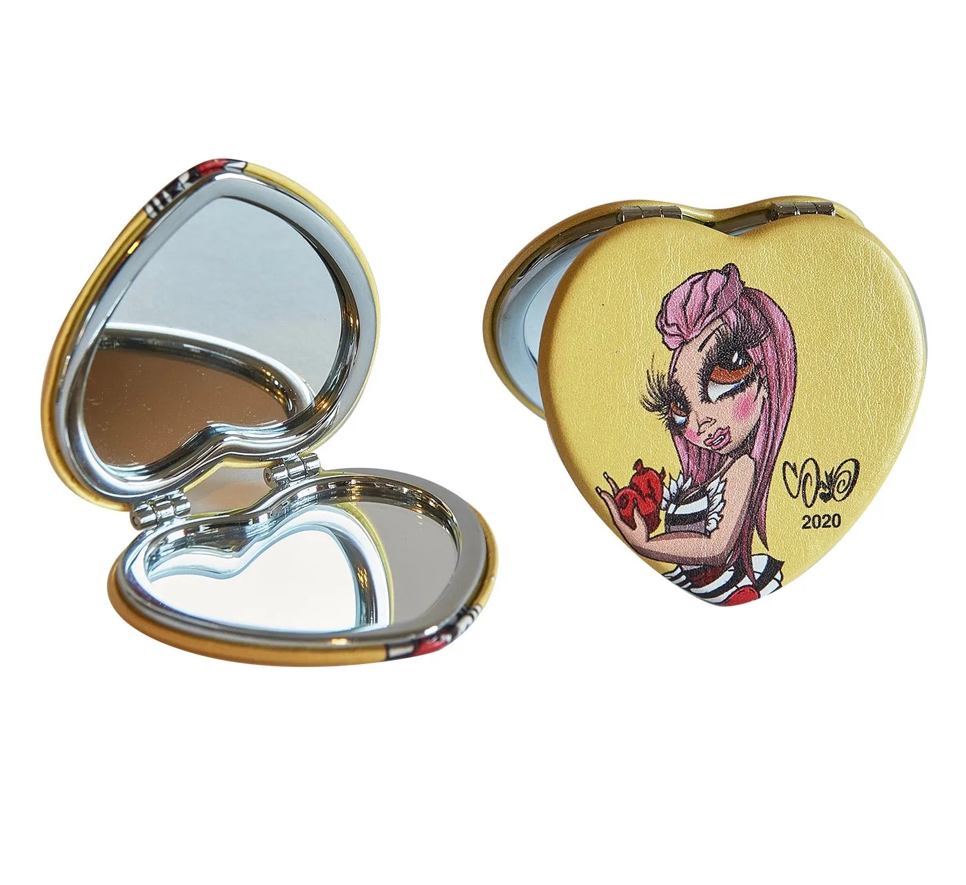 Compact Mirrors Heart Shape