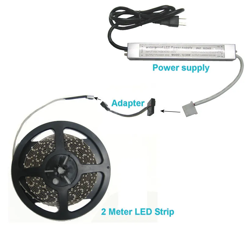 Coolerguys White 2 Meter "Under the Counter" Light Kit CGWW2MD-2.5