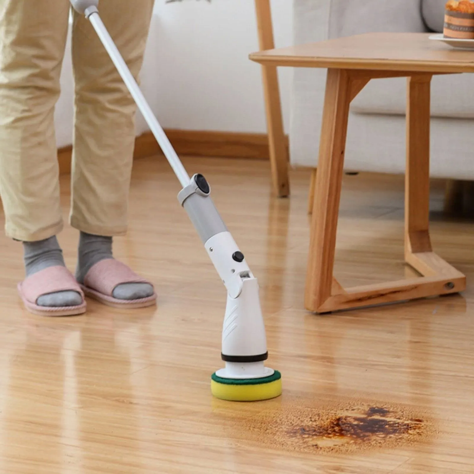 Cordless Electric Spinning Scrubber 4 Brush Set, Water-Resistant