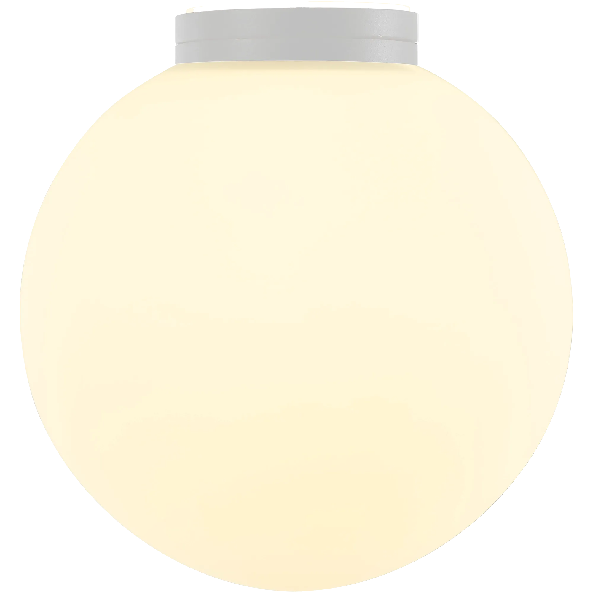 Crest Orb 120mm IP44 Wall Light White with Opal