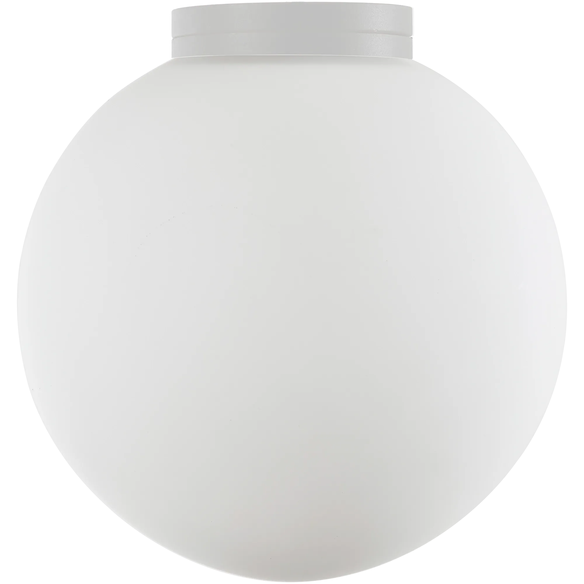Crest Orb 120mm IP44 Wall Light White with Opal