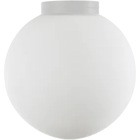 Crest Orb 120mm IP44 Wall Light White with Opal