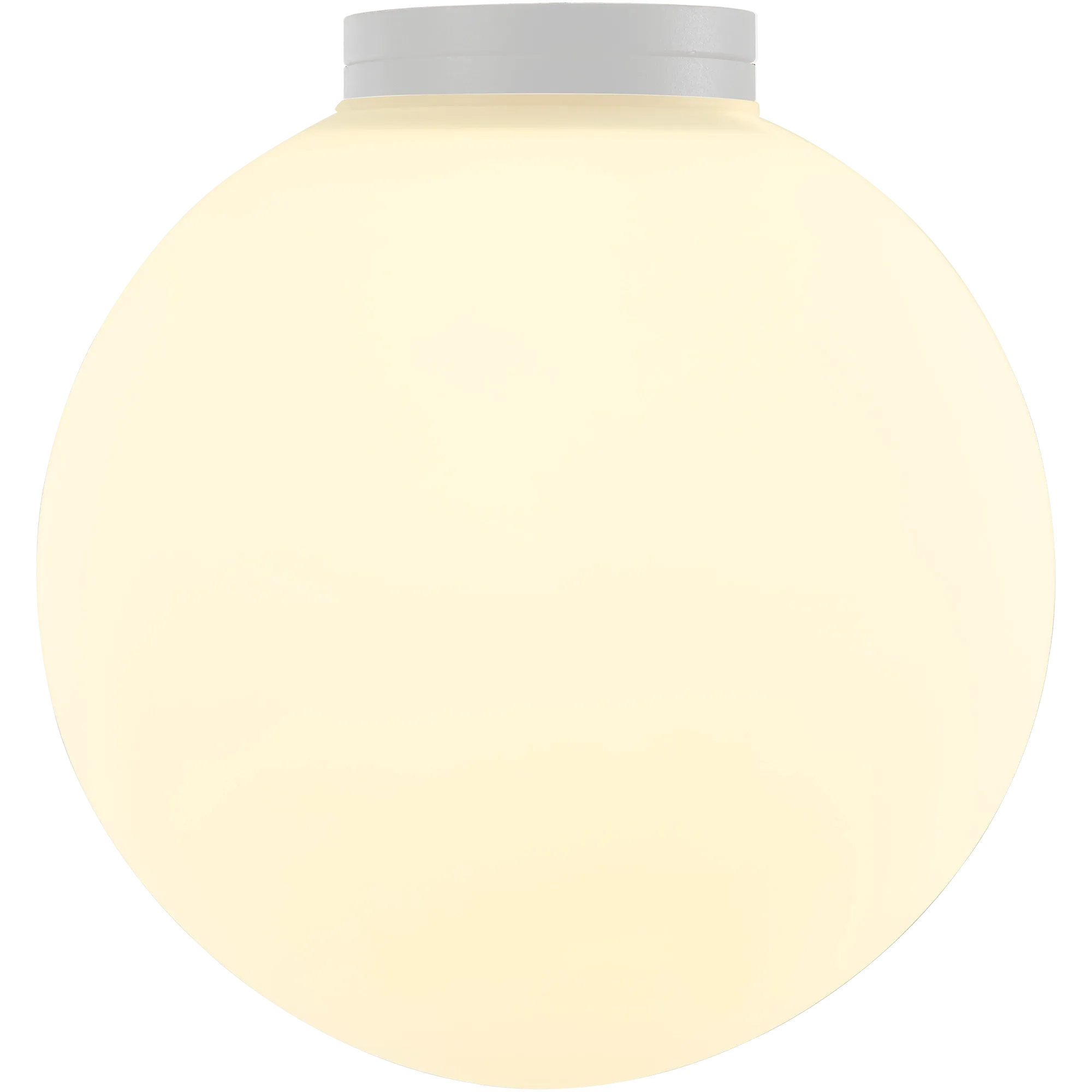 Crest Orb 140mm IP44 Wall Light White with Opal