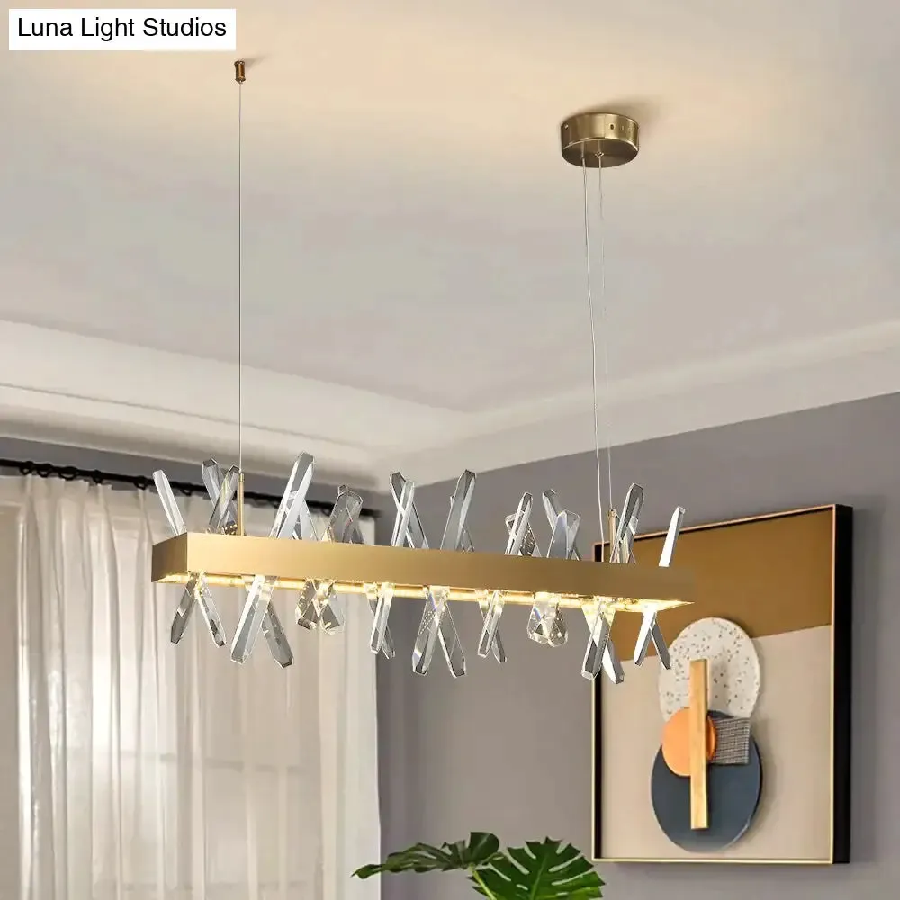 Crysta - Modern Crystal Chandelier For Living Room Dining Room Kitchen Island