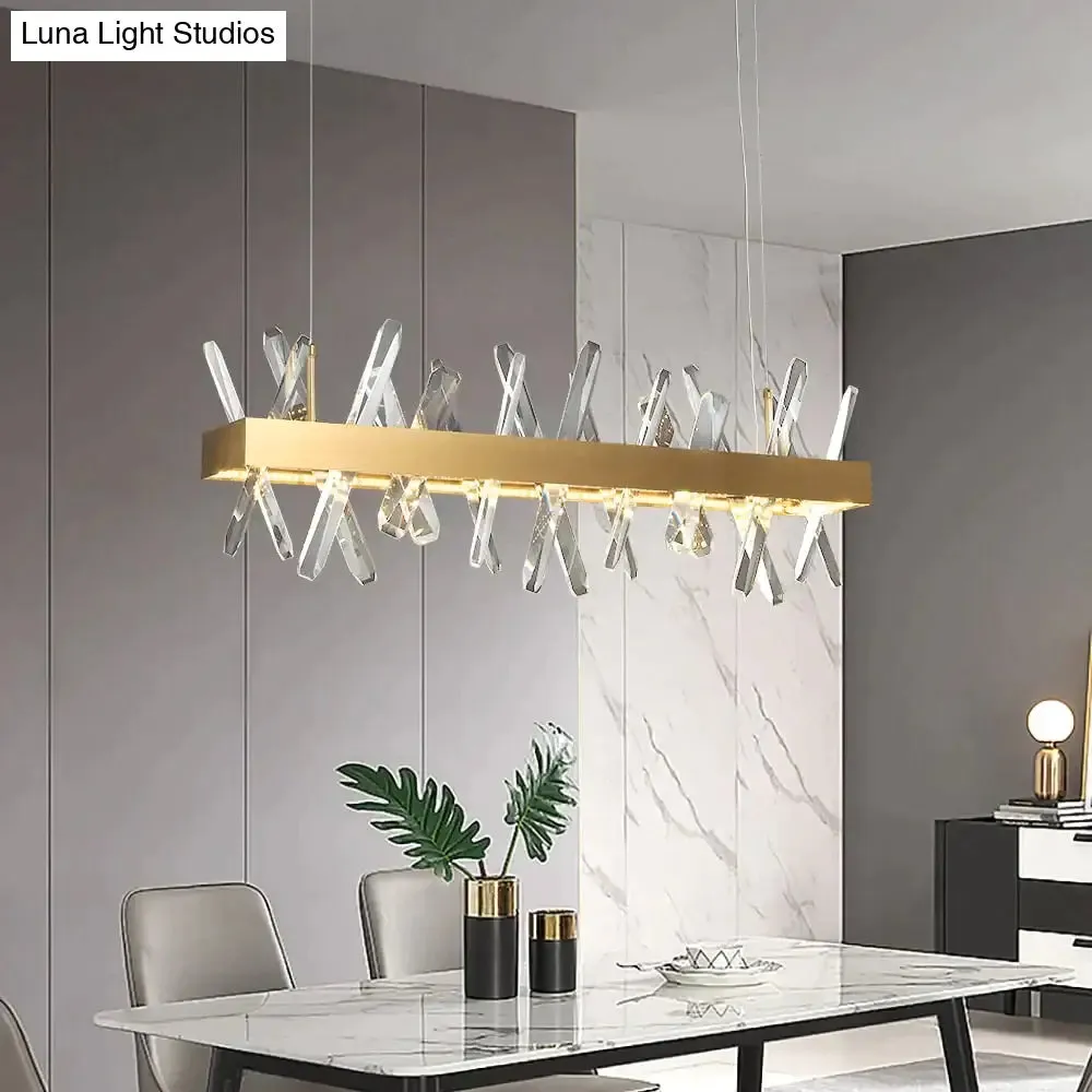 Crysta - Modern Crystal Chandelier For Living Room Dining Room Kitchen Island
