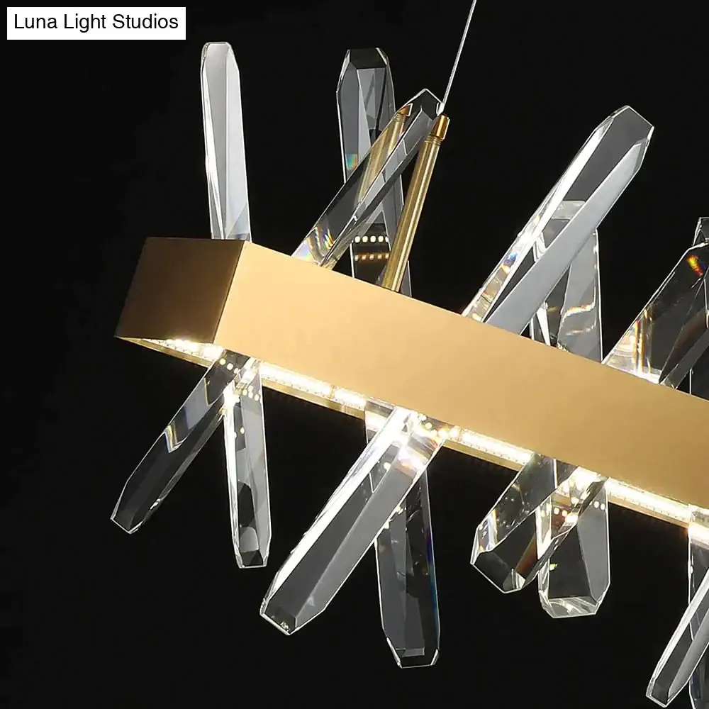 Crysta - Modern Crystal Chandelier For Living Room Dining Room Kitchen Island