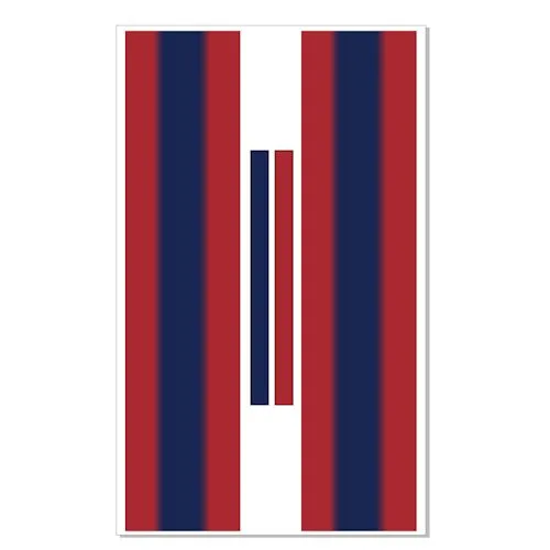 Custom RGB Vertical Gradient Stripe Ready To Press Sublimation Sheet - Coordinates with the Dense Side-Scatter Center Rhinestone Design