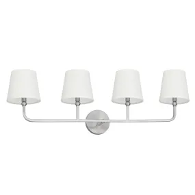 Dawson Four Light Vanity Fixture - Brushed Nickel