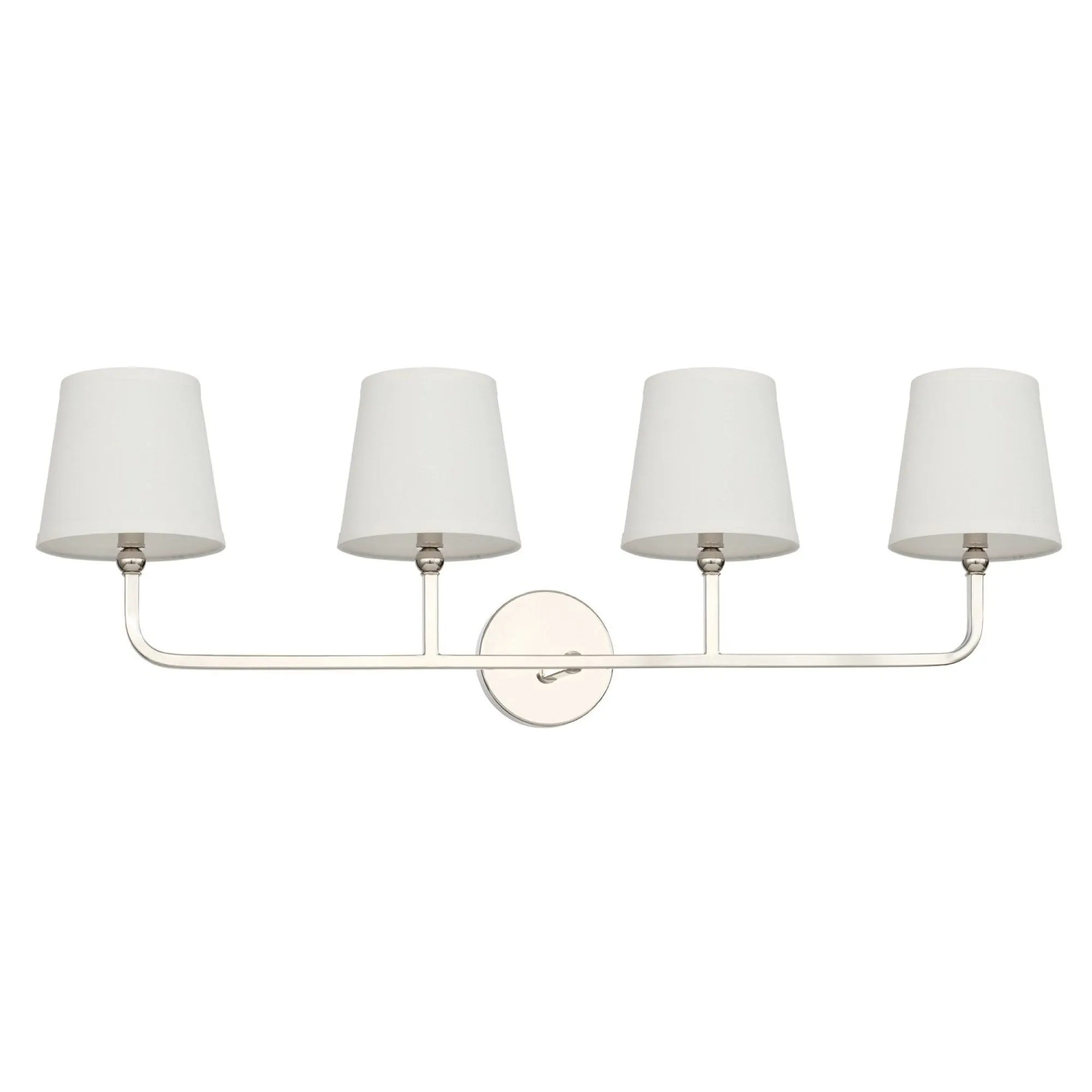 Dawson Four Light Vanity Fixture - Polished Nickel
