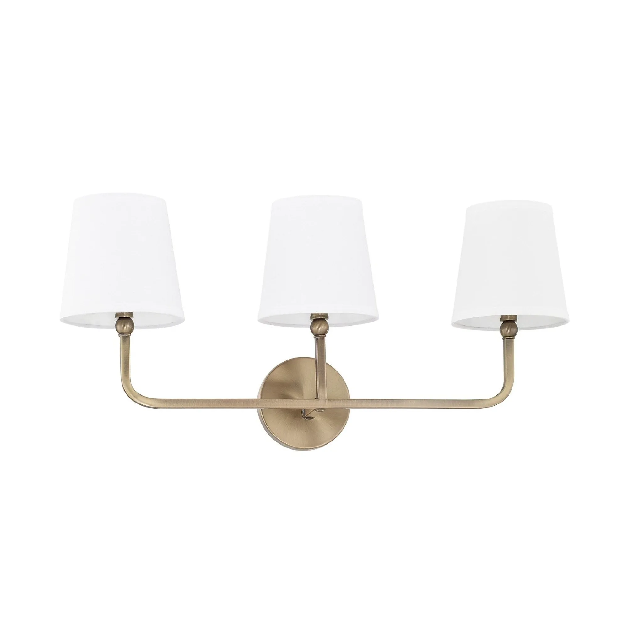 Dawson Three Light Vanity - Aged Brass
