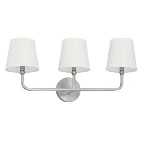 Dawson Three Light Vanity Fixture - Brushed Nickel
