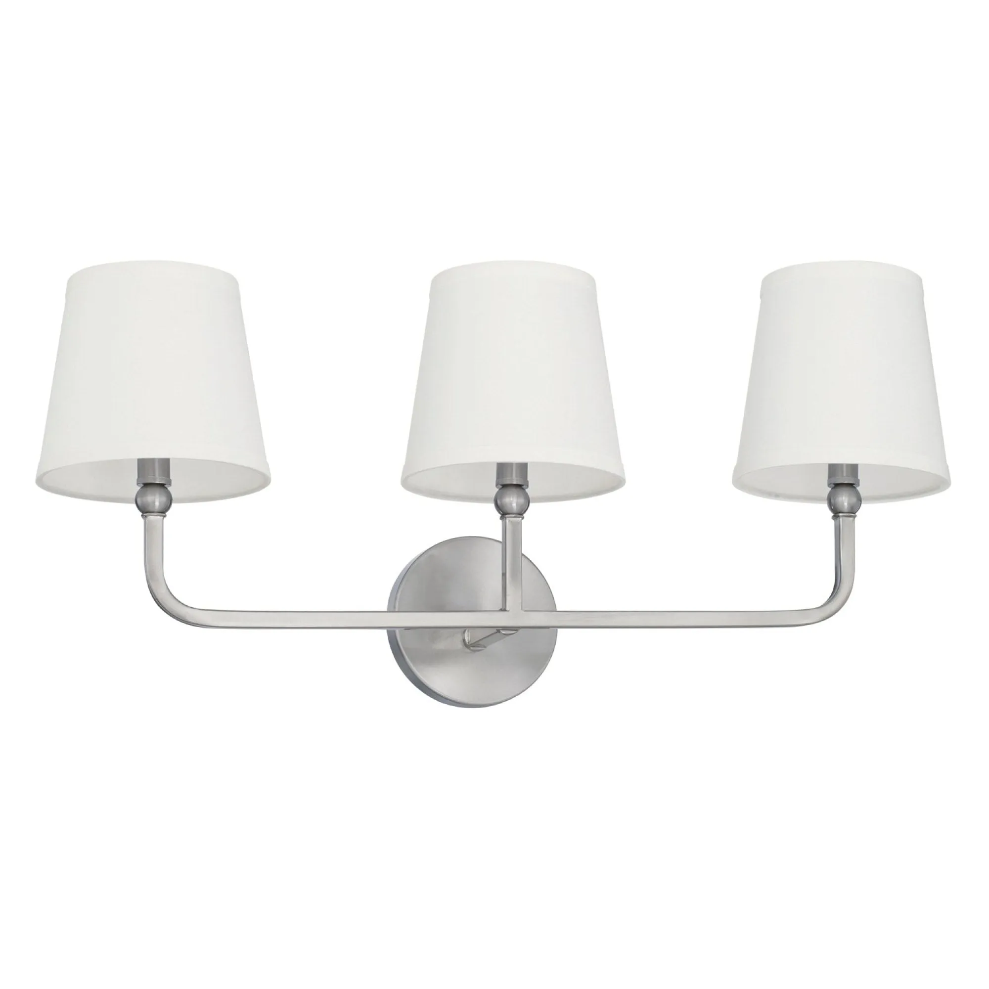 Dawson Three Light Vanity Fixture - Brushed Nickel