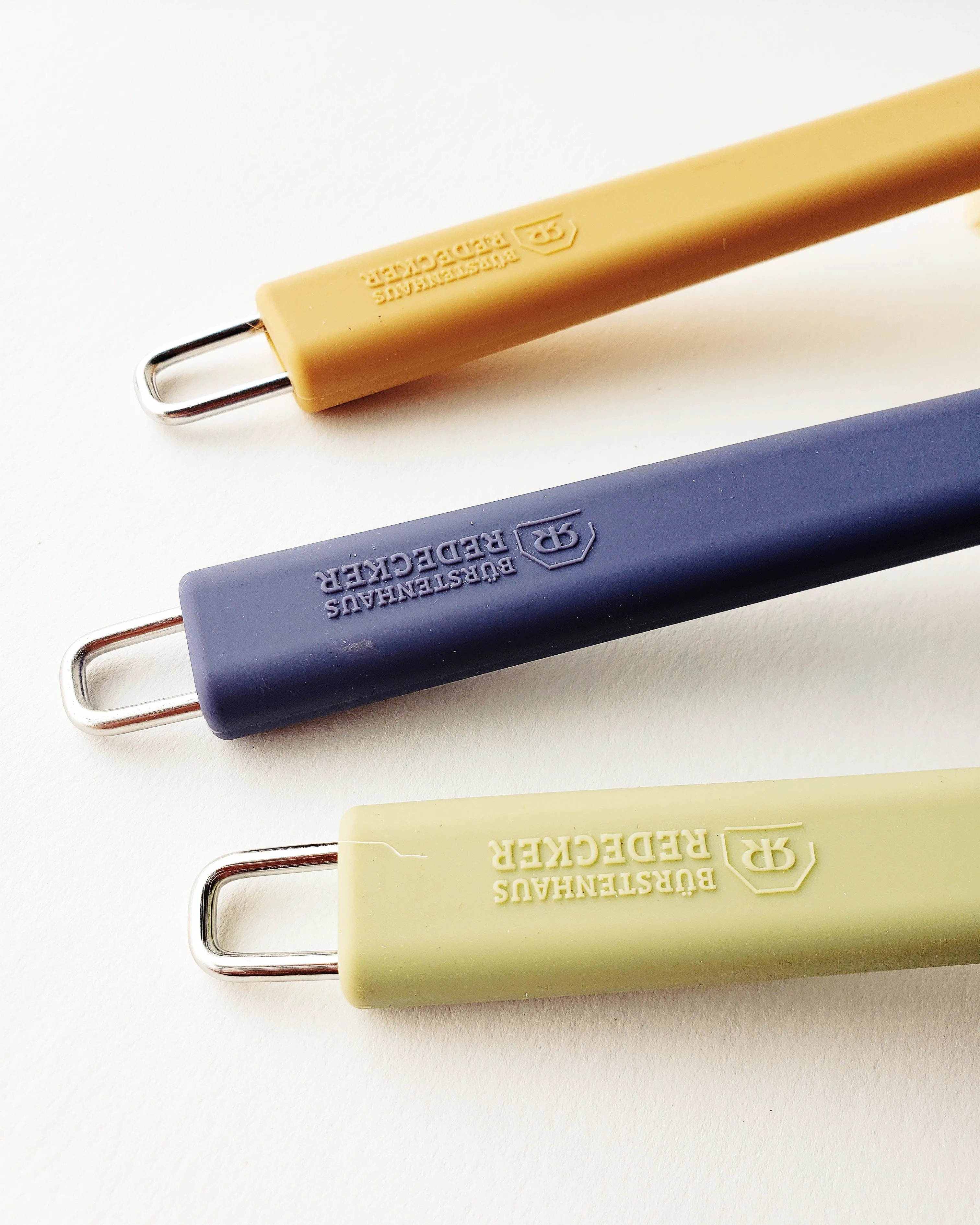 Dish Brush — Silicone   Natural Bristle Head