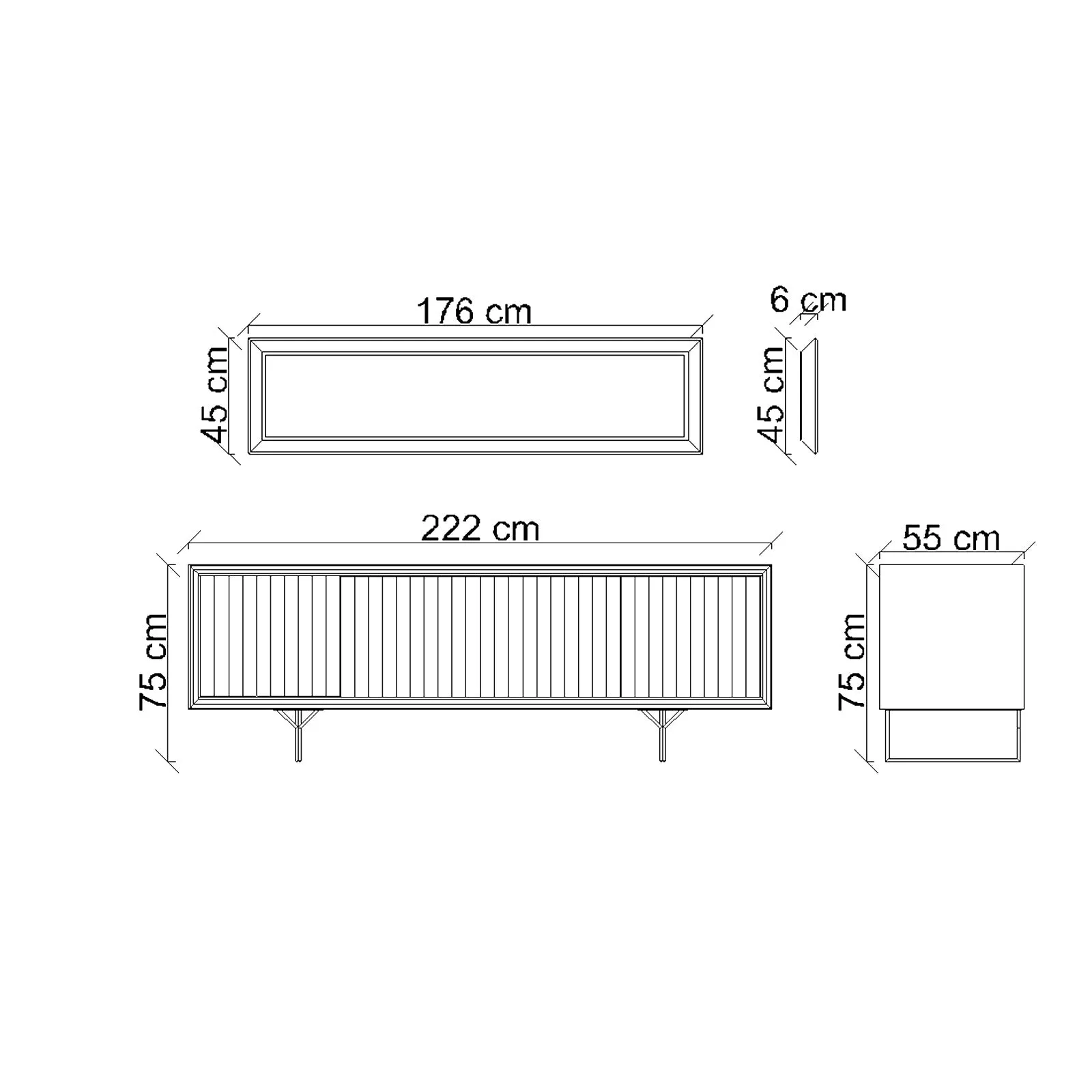 Display Item Ginda Side-board And Mirror Ginda009-Nakheel