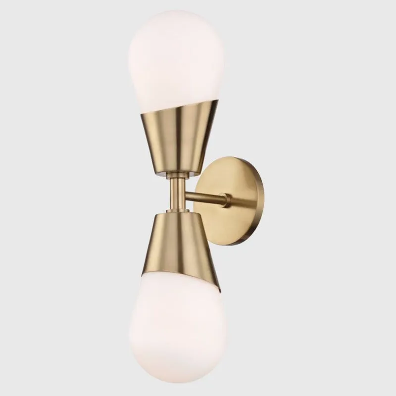 Double Minimalist Orb Wall Light | Assorted Finishes