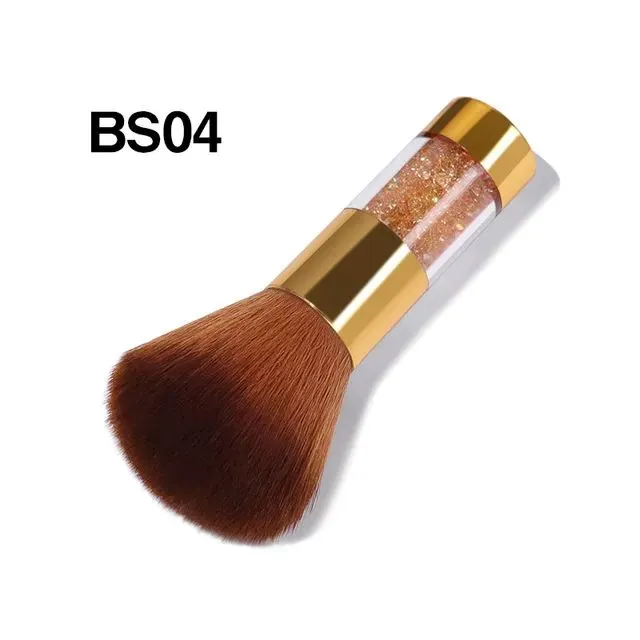 Dusting Brush Soft Hair Short Handle With Rhinestones
