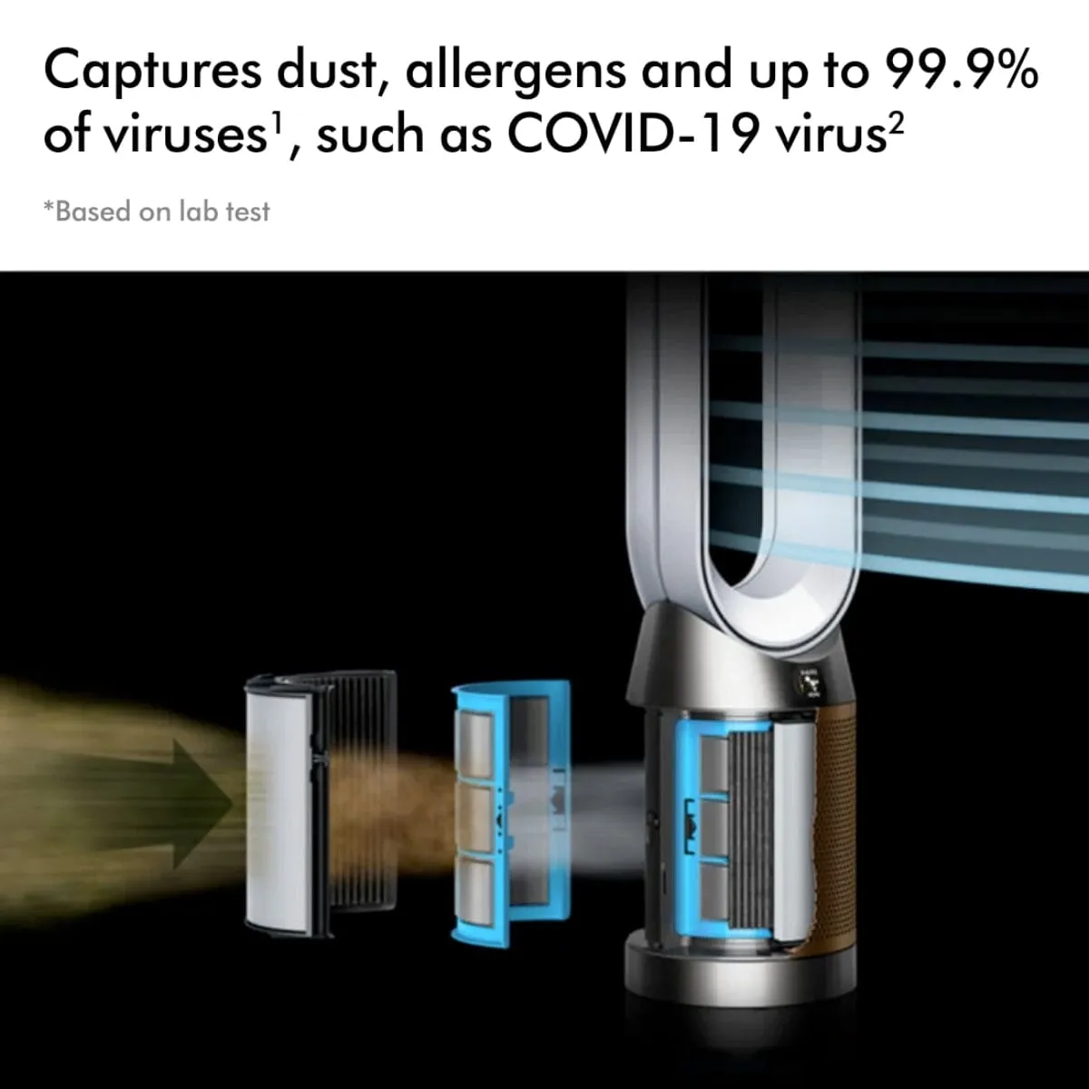 Dyson Purifier Cool™ Formaldehyde Air Purifier Fan TP09 - Nickel/Gold