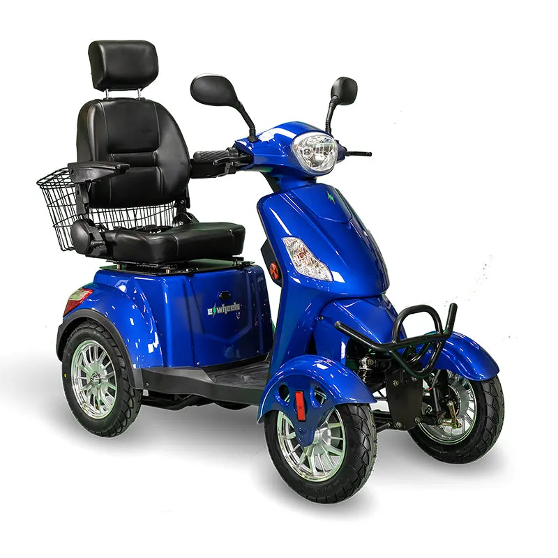 E-Wheels EW-46 - Electric 4-Wheel Electric Mobility Scooter with a Large Captain’s Seat - Top Speed 13mph - 500W