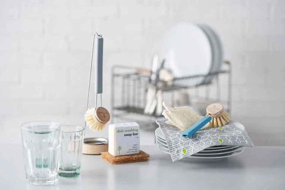 Ecoliving Dish Brush with Replaceable Head - Grey