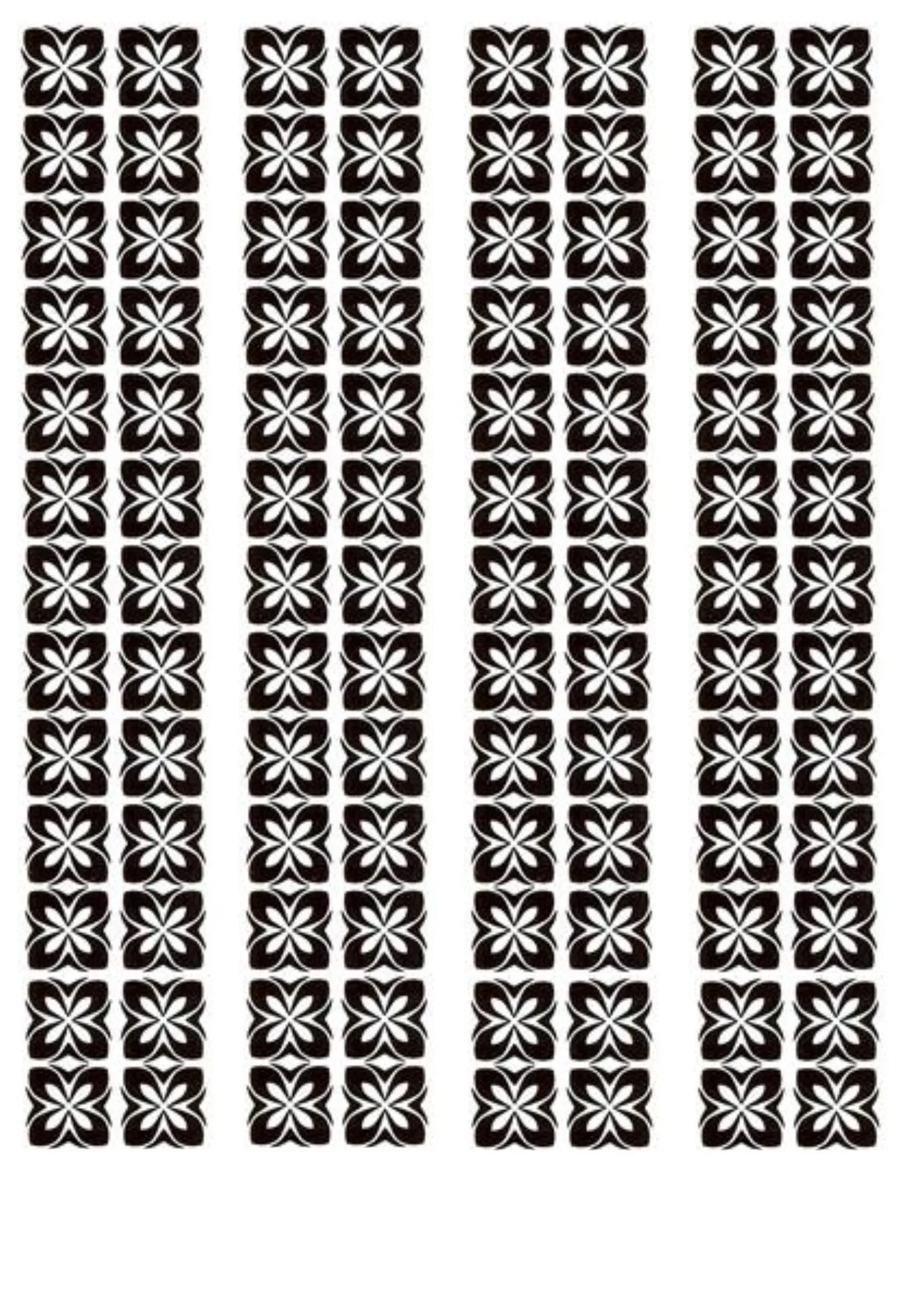 Edible Images- Polynesian Flower Strips