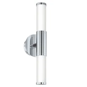 Eglo Palmera 2 x 4.5W LED Wall Light Warm White - Chrome