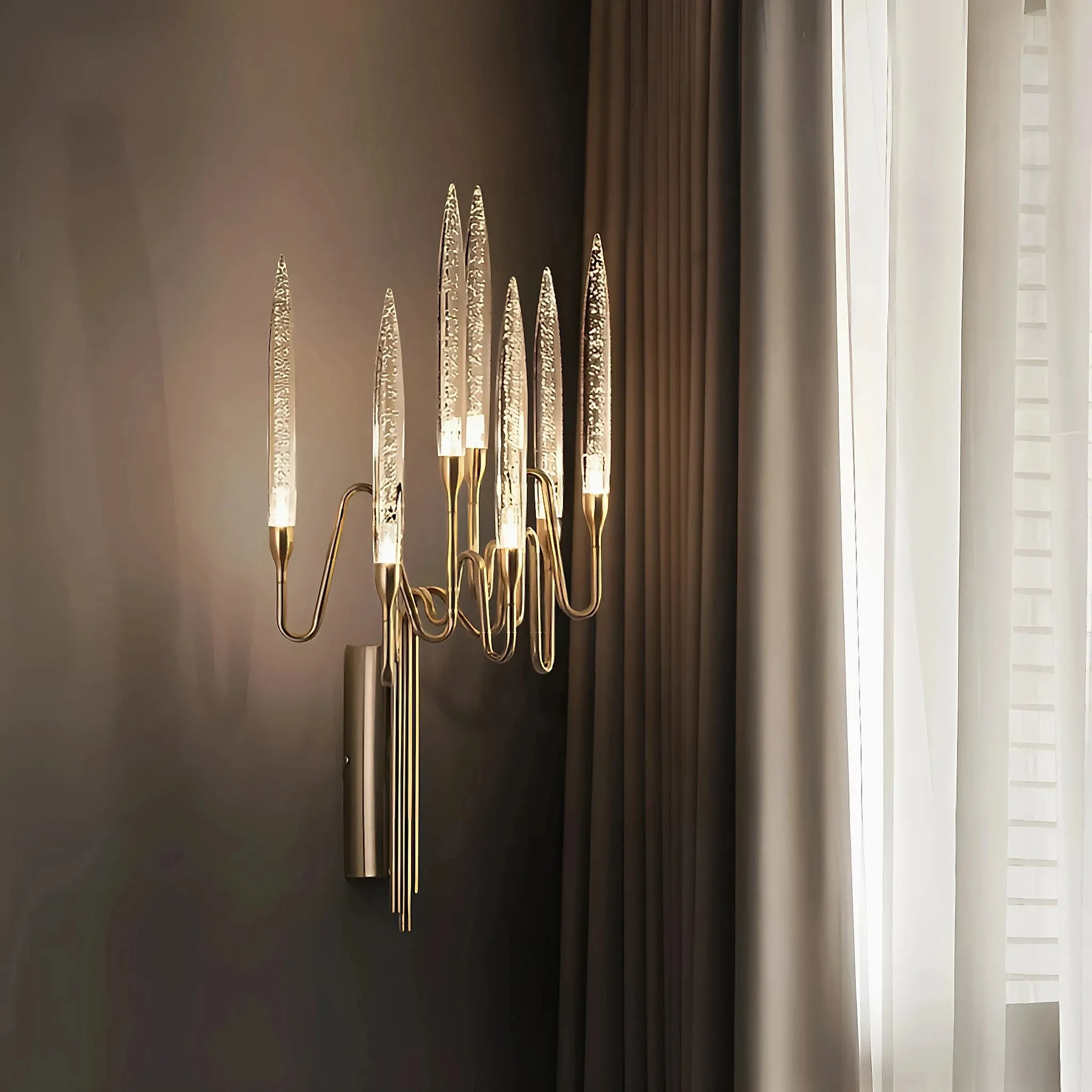 Eivissa | Luxury Crystal Candle LED Wall Lamp