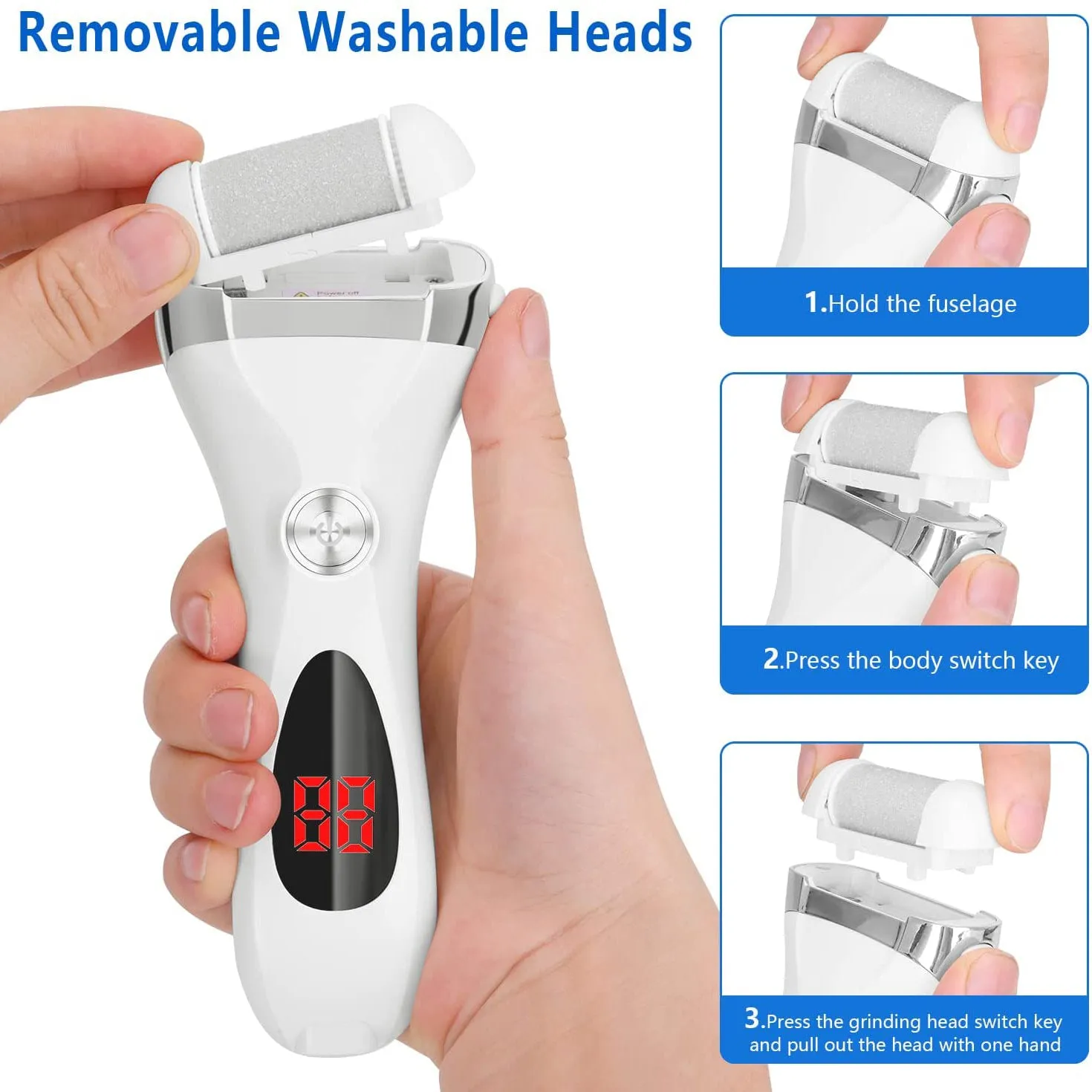 Elmchee Rechargeable Foot Callus Remover Kit