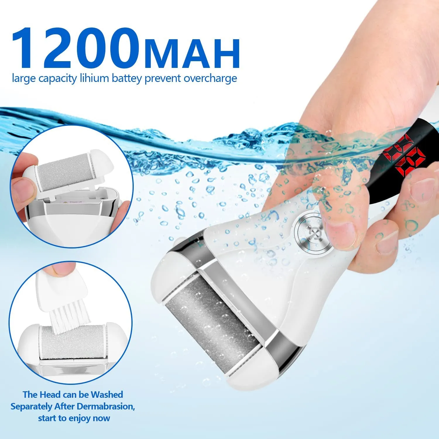 Elmchee Rechargeable Foot Callus Remover Kit