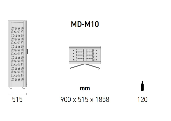 EXPO Mod 10 - Built in / Freestanding Wine Wall MD-10 - Home