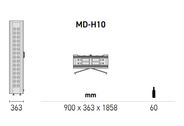 EXPO Mod 10 - Built in / Freestanding Wine Wall MD-10 - Home