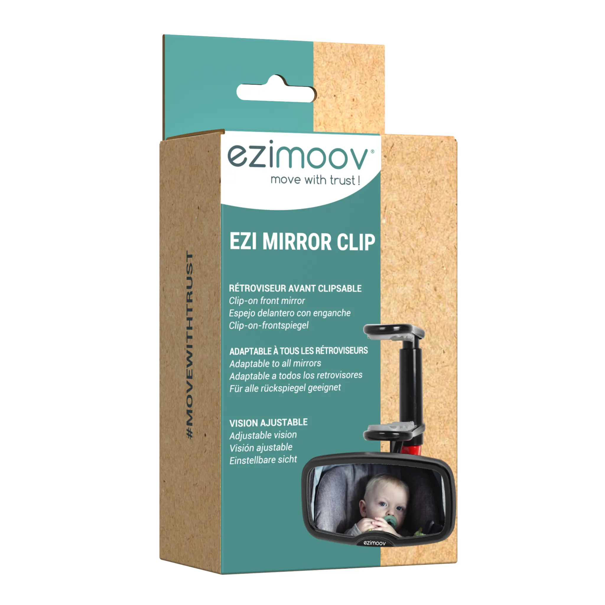 Ezimoov | Clip-On Rear View Mirror