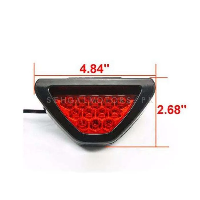 F1 Style Back Bumper Third Brake Lamp With High Visibility - Under Diffuser / Bumper Red LED Sporty Style